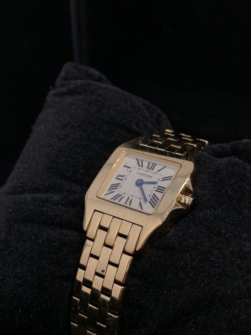 CARTIER SANTOS DEMOISELLE 18K Yellow Gold Ladies Wristwatch - $30K APR Value w/ CoA! APR 57