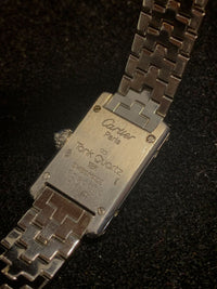 CARTIER Tank Quartz 18K White Gold Watch w/ Diamonds - $60K APR Value w/ CoA! APR 57