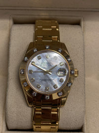 ROLEX Oyster Perpetual Datejust 18K Yellow Gold Chronometer Watch - $80K APR Value w/ CoA! APR 57