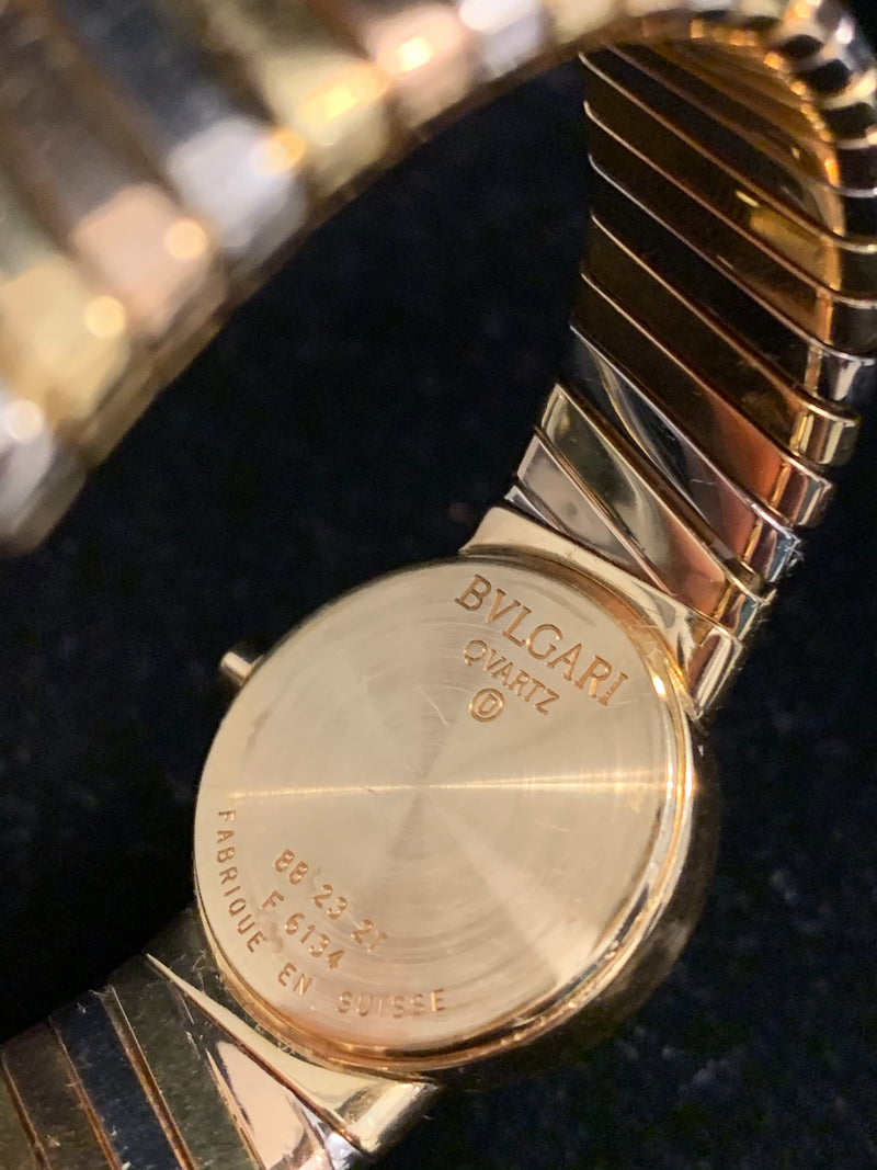 BVLGARI TUBOGAS 18K Gold Ladies Watch w/ Tricolor Bangle  -$30K APR Value w/ CoA! APR 57