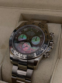 ROLEX Daytona 18K White Gold Chronometer w/ Black MoP Tahitian Dial - $125K APR Value w/ CoA! APR 57