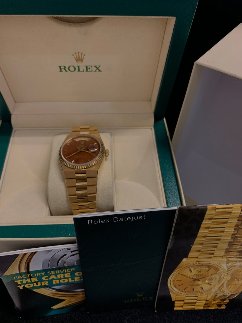 ROLEX President Oysterquartz Day-Date 18K Yellow Gold Watch - $80K APR Value w/ CoA! APR 57