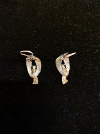 Beautiful Contemporary Designer's 18KWG w 24 Diamonds Earrings w $10K COA !!!} APR 57