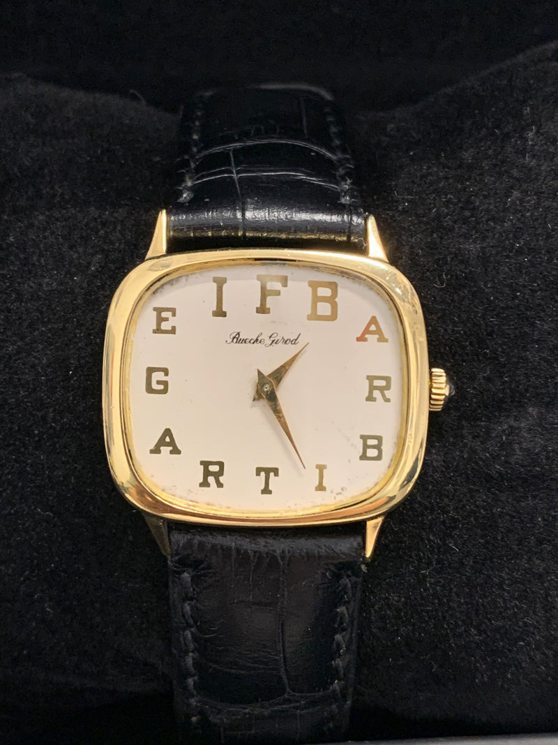Ivan Boesky's customized BUECHE GIROD One of a Kind 18K YG Wristwatch 1977 - $40K APR w/ CoA! ✓ APR 57