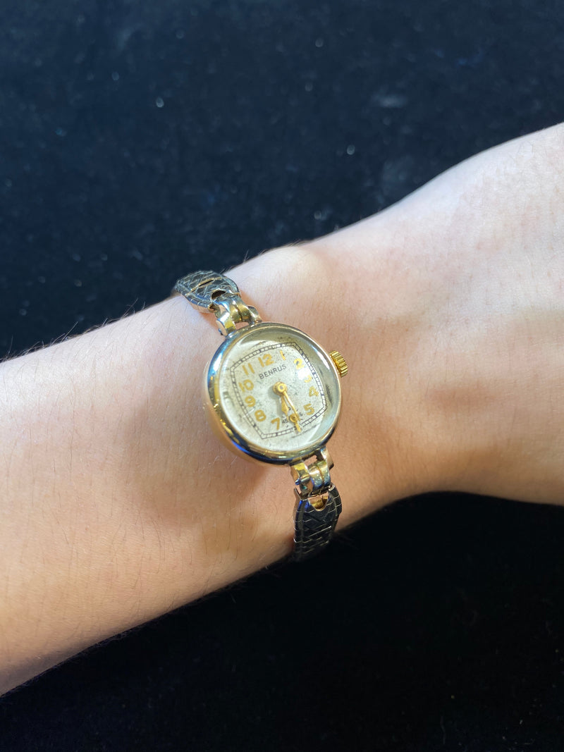 Benrus Gold-Tone SS Ladies Wristwatch! Vintage ca.1940s! - $3k APR w/CoA!| APR 57