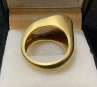 1940's Design 18K Yellow/White Gold with Diamond Bezel set Ring - $10K Appraisal Value w/CoA} APR57