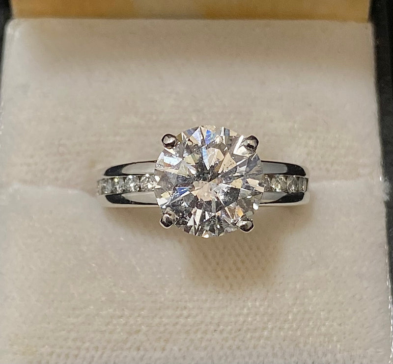 Incredible Platinum 14-Diamond 4+ Ct. Engagement Ring - $100K Appraisal Value w/CoA} APR57