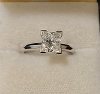 Designer Platinum Princess-cut Diamond Solitaire Engagement Ring - $30K Appraisal Value w/CoA} APR57
