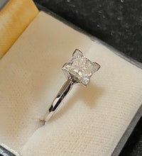 Designer Platinum Princess-cut Diamond Solitaire Engagement Ring - $30K Appraisal Value w/CoA} APR57