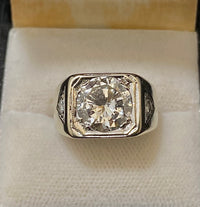 Incredible Unique SWG 5+ Ct. Diamond Signet Ring - $80K Appraisal Value w/CoA} APR57