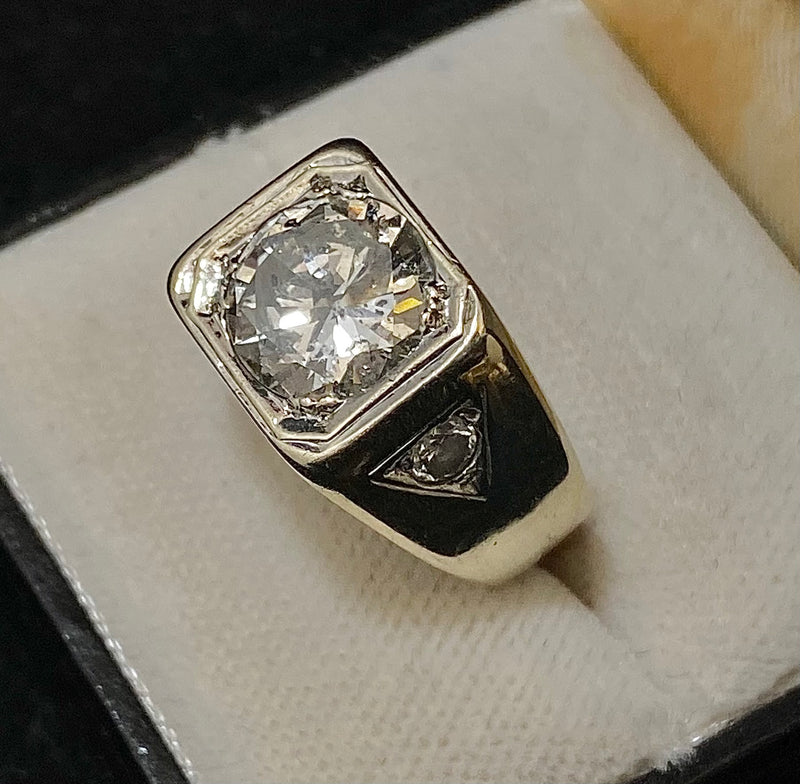 Incredible Unique SWG 5+ Ct. Diamond Signet Ring - $80K Appraisal Value w/CoA} APR57