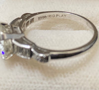 1920's Antique Design Platinum Old Mine Diamond Engagement Ring - $30K Appraisal Value w/CoA} APR57