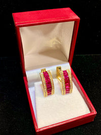 Unique L&M Designer's SYG 20 Rubies & 48 Diamonds Men's Cufflinks w $10K COA !} APR 57