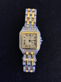 Original Cartier Square Panther 18k Gold Stainless Steel Quartz Men's Regular-sized Watch - $10K APR VALUE! APR 57