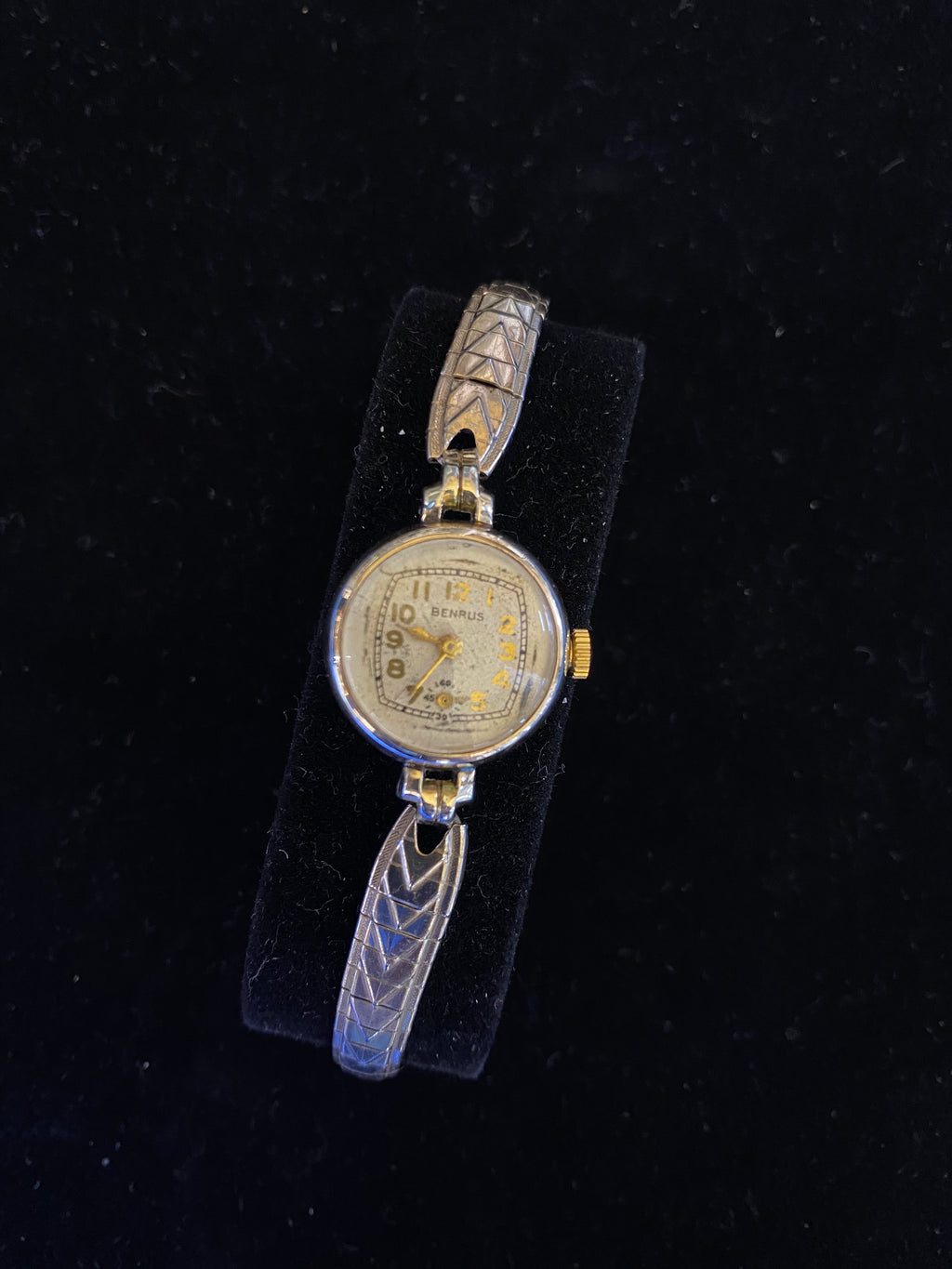 Benrus Gold-Tone SS Lady's Watch Vintage 1940