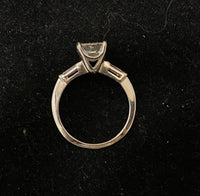 Unique Designer Platinum Princess Diamond 3-stone Engagement Ring - $35K Appraisal Value w/CoA} APR57