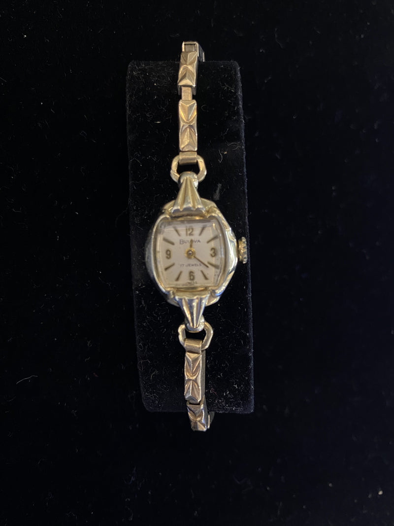 Bulova Vintage 1950S Lady'S 17-Jewel Gold-Tone Watch