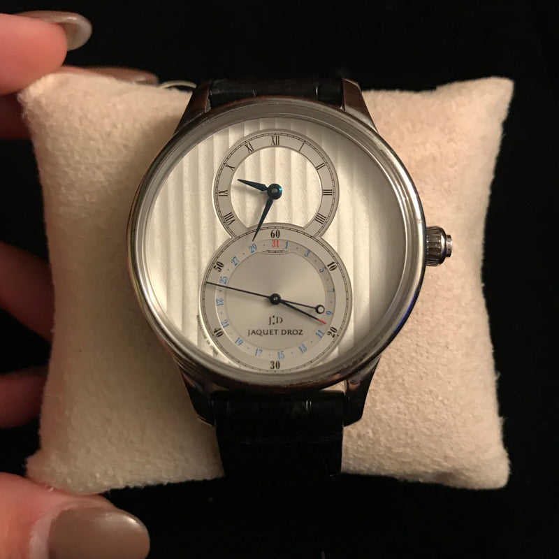 JAQUET DROZ Stainless Steel Watch w/ Silver Dial - $12K Appraisal Value! APR 57