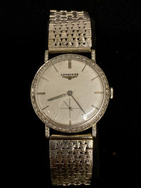 LONGINES Vintage 1970's White Gold Watch w/ 56 Diamonds - $20K Appraisal Value! ✓ APR 57
