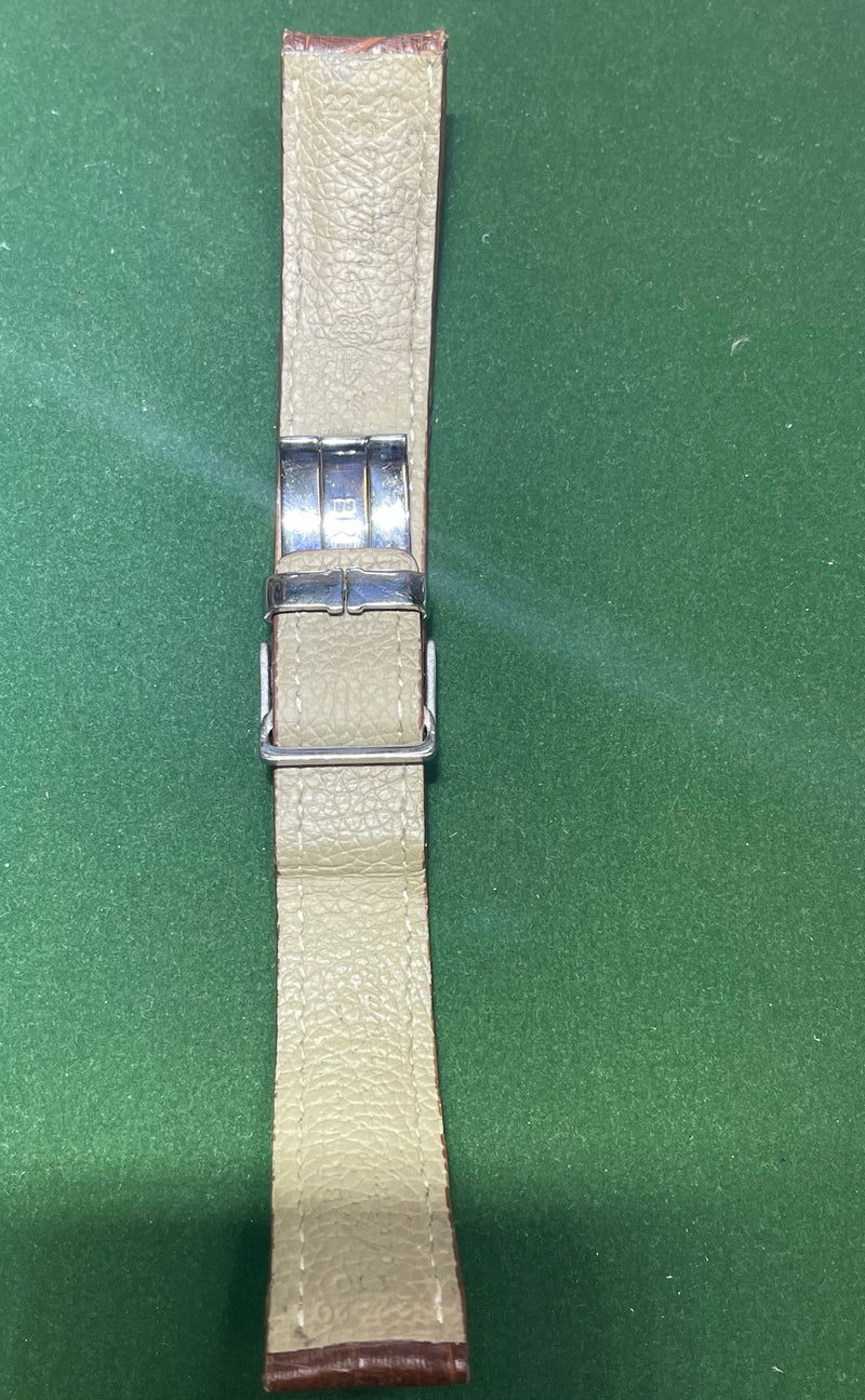 Breitling Brown Padded Crocodile Watch Strap  -$800 VALUE w/ CoA! APR57