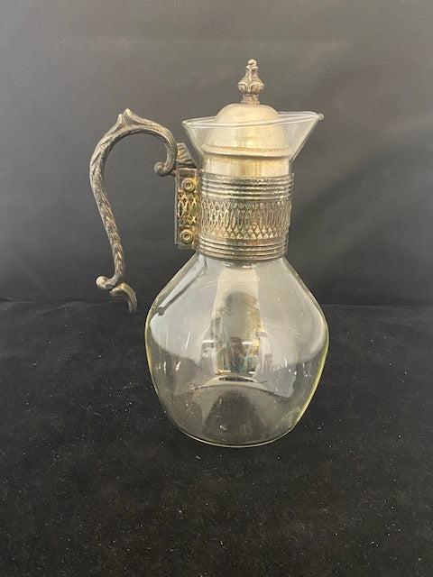 Antique C. 1890 Glass and Silver Pitcher - $1.5K APR Value w/ CoA! APR57