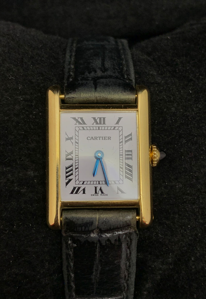 CARTIER PARIS Vintage c. 1970s 18K Yellow Gold Tank Watch - $20K APR Value w/ CoA! APR 57