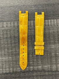 Cartier Pasha Yellow Shinny Crocodile Men's Watch Strap   - $1000.00 Appraisal Value! APR57