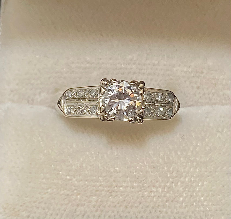 1920's Antique Designer SWG 13-Diamond Ring - $20K Appraisal Value w/CoA} APR57