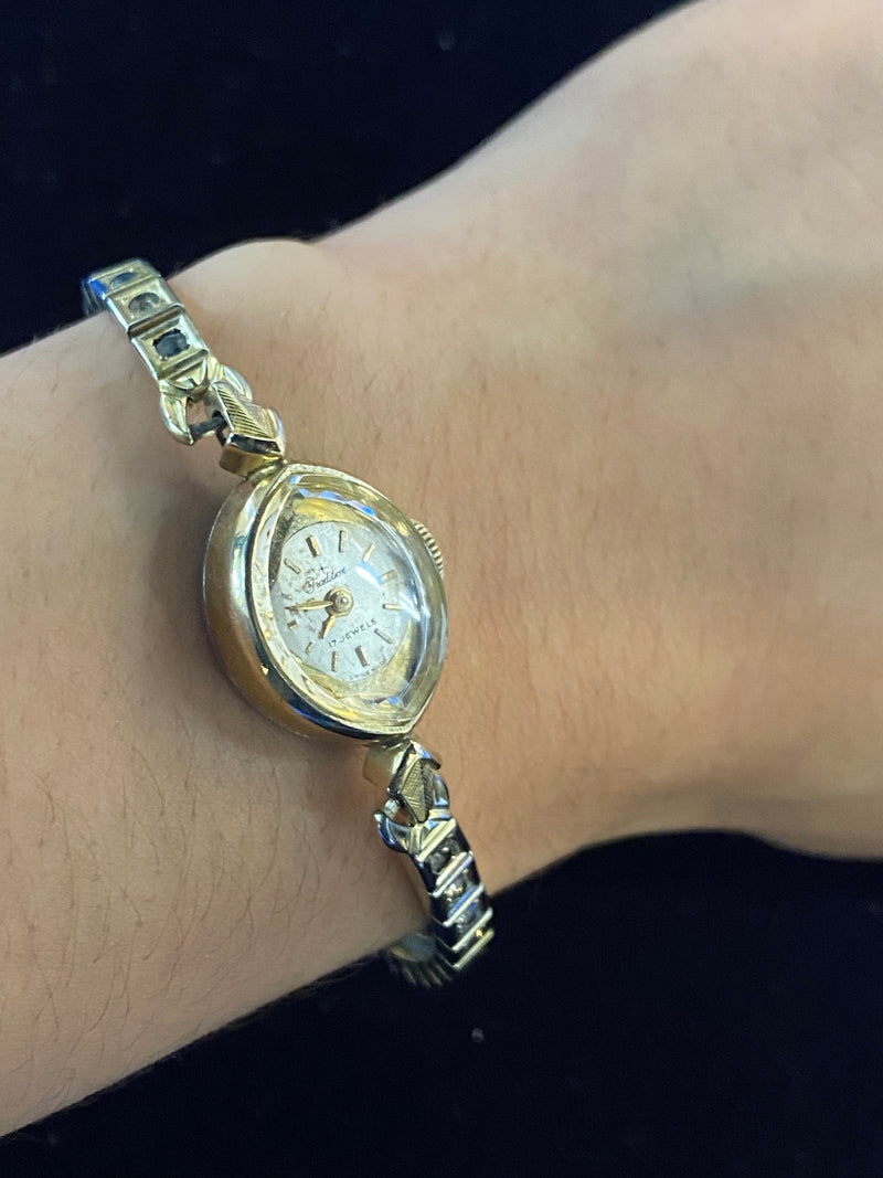 VINTAGE LADIES TRADITION! CIRCA 1940S! ROLLED GOLD STAINLESS STEEL! WITH BEAUTIFULLY AGED DIAL! - $3K APR w/CoA!| APR 57