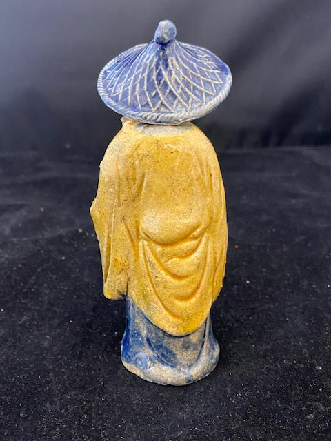 Antique C. 1800s Ceramic Chinese Scholar Figurine - $10K APR Value w/ CoA! APR57