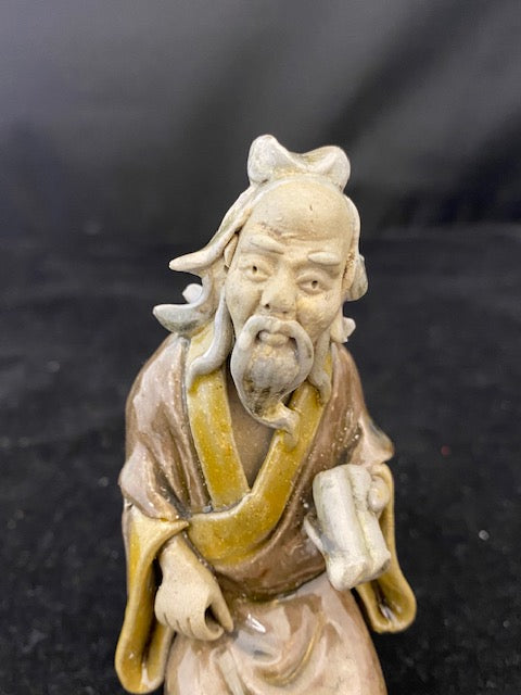 Antique C. 1800s Ceramic Chinese Sage Figurine - $10K APR Value w/ CoA! APR57