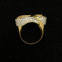 INCREDIBLE Designer 18K Yellow Gold Amethyst & Diamond Ring - $20K Appraisal Value w/CoA} APR 57
