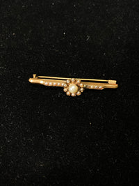 Vintage Designer 18K Rose Gold and Pearl Flower Brooch Pin - $8K Appraisal Value w/ CoA! }✓ APR 57