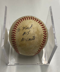 George Foster, 1980s Single-Signed Baseball - $600 APR Value w/ CoA! APR 57