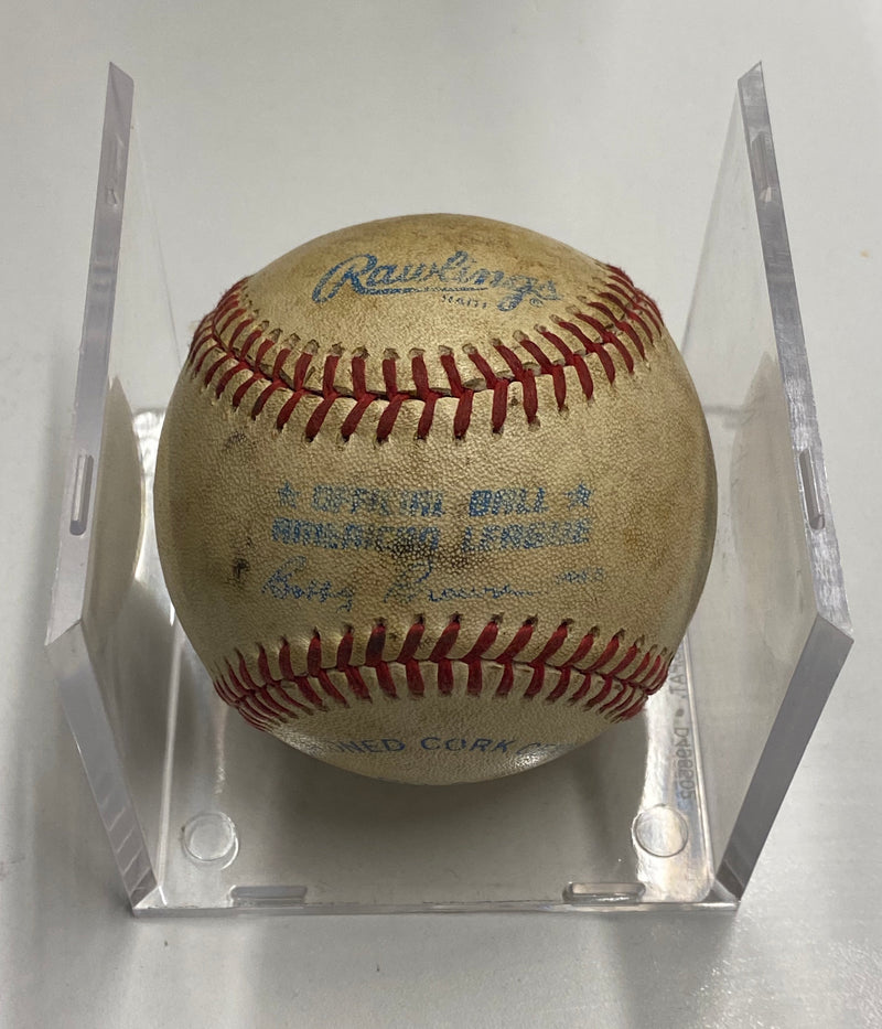 George Foster, 1980s Single-Signed Baseball - $600 APR Value w/ CoA! APR 57