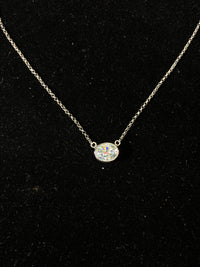 BEAUTIFUL Contemporary Italian Designer Solid White Gold and 2.50 ct. Moissanite Necklace - $30K Appraisal Value w/ CoA! }✓ APR57