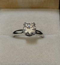 Amazing Platinum 1.50 Ct. Diamond Solitaire Engagement Ring - $40K Appraisal Value w/CoA} APR57