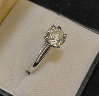 Incredible Designer Platinum with Old Mine Diamond Engagement Ring- $25K Appraisal Value w/CoA} APR57