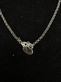 Unique Sterling Silver Hear Pendant Chain Necklace - $800 Appraisal Value w/CoA} APR 57