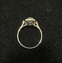 Antique Filigree Platinum Old Mine Diamond & Sapphire Ring - $20K Appraisal Value w/CoA} APR57
