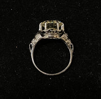 1920s Antique 18K White Gold 2.75 Ct. Diamond Ring - $80K Appraisal Value w/CoA} APR57