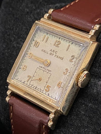 HAMILTON Rare Vintage ABC Hall of Fame Wristwatch in Solid 14K Gold - $10K APR Value w/ CoA! APR57