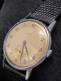 ZENITH Brand New 1940s Watch w/ Aged Original Dial - $6K APR Value w/ CoA! APR57