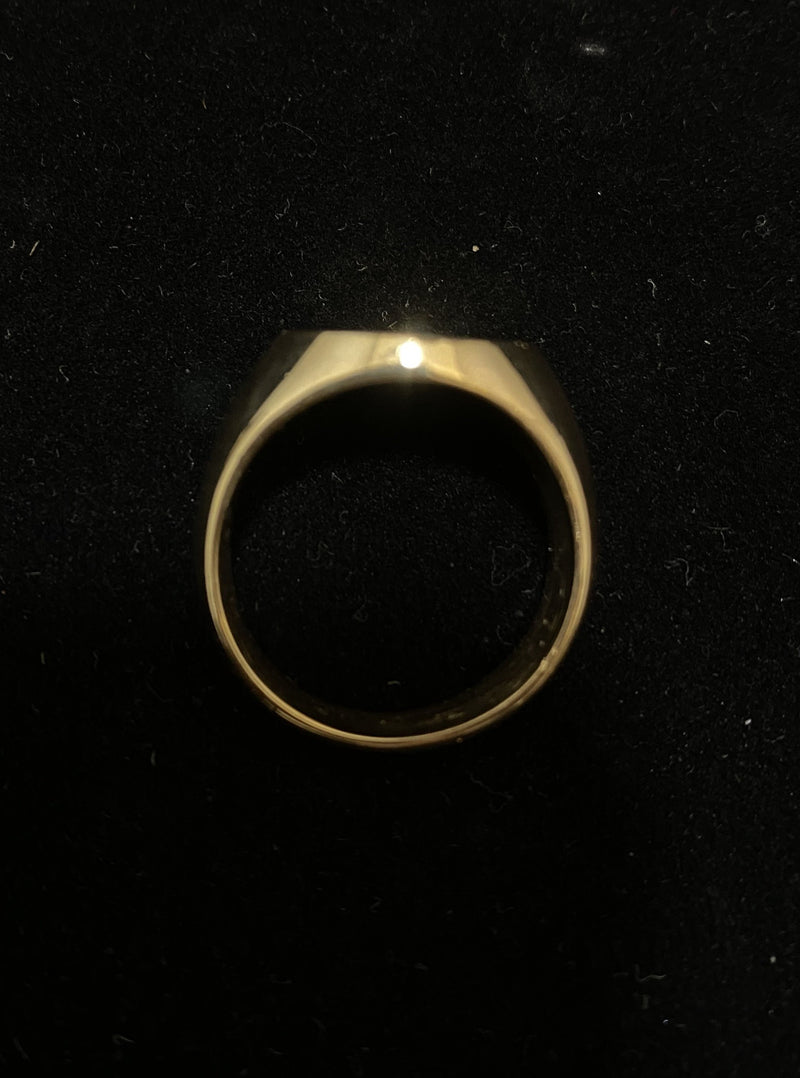 Unique 1900's Design Solid Yellow Gold Signet Ring - $6K Appraisal Value w/ CoA! APR 57