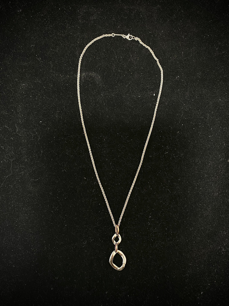 VIVENTY German Designer Sterling Silver with Diamond Necklace - $1K Appraisal Value w/CoA} APR57
