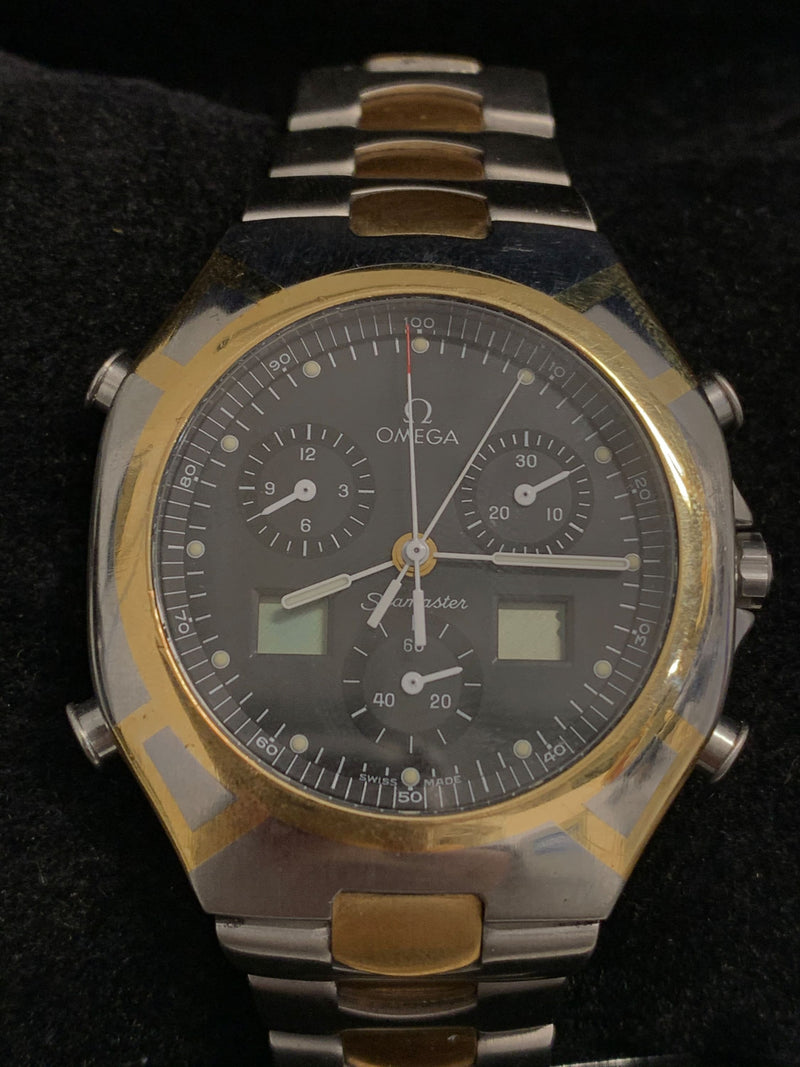 OMEGA SEAMASTER CHRONOGRAPH 18K Yellow Gold Wristwatch - $10K APR Value w/ CoA! APR 57