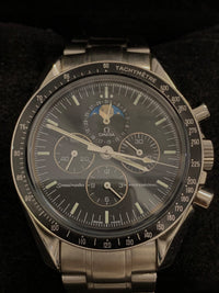 OMEGA SPEEDMASTER PROFESSIONAL Moon Phase Chronograph Wristwatch - $20K APR Value w/ CoA! APR 57