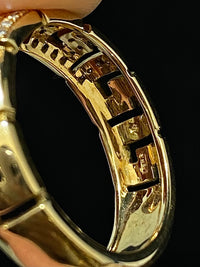 VERSACE 18K Yellow Gold Diamond Ring - $15K Appraisal Value w/ CoA! APR 57