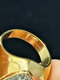 Beautiful Designer Yellow Gold Amethyst and Diamond-style Ring - $1K Appraisal Value w/ CoA! APR 57