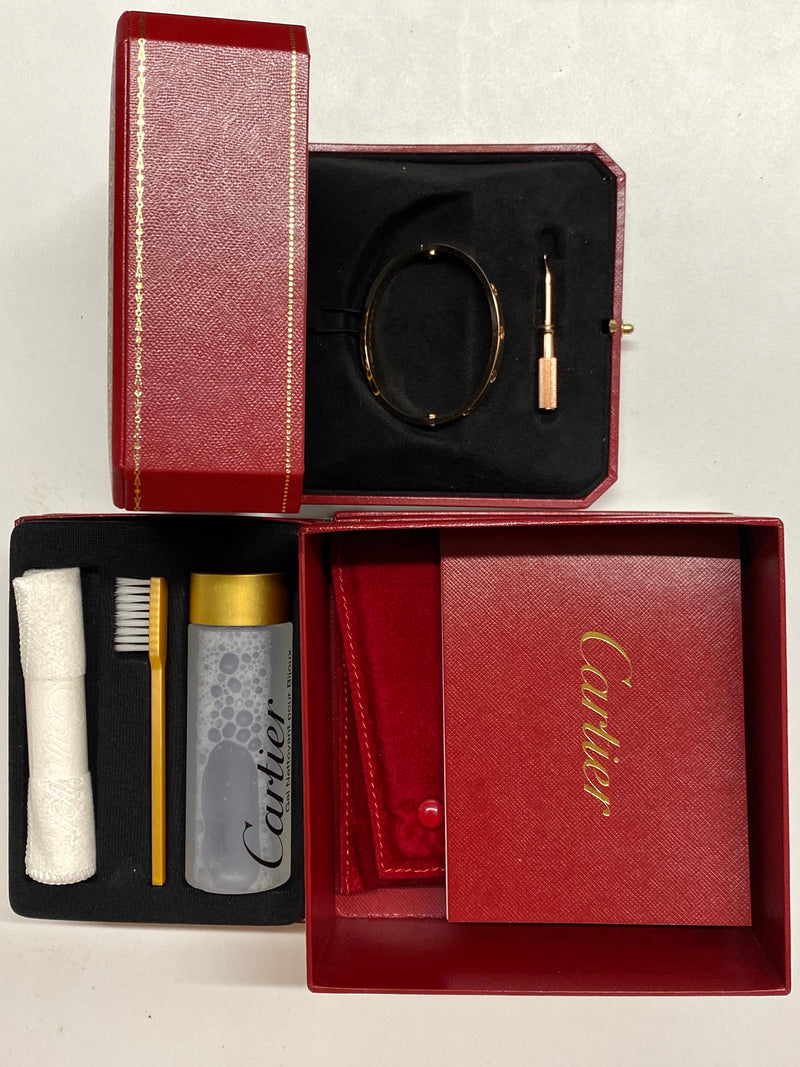 CARTIER Love Bracelet 18K Rose Gold Brand New in Box - $7.5K Value w/ CoA! APR 57